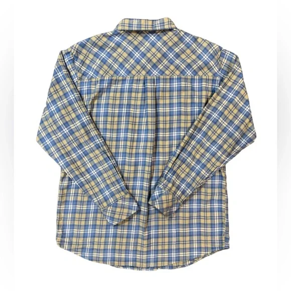 Venado Men’s Flannel Blue Plaid Button Down Shirt Long Sleeve 100% Cotton Large - Picture 2 of 15